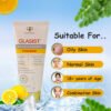 Glasist facewash, Enriched with Vitamin C ,L-Glutathione and Kojic acid , helps in lightening sun damage.