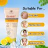 Glasist facewash, Enriched with Vitamin C ,L-Glutathione and Kojic acid , helps in lightening sun damage.